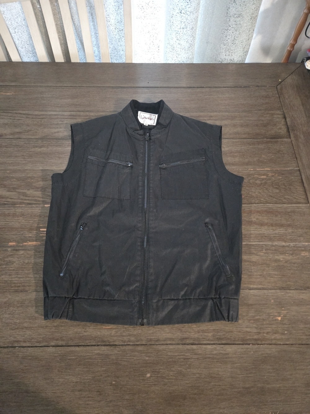 Vintage L’Avion 90s Tactical Utility Vest Made in Hong Kong Black Mens Size 40 M